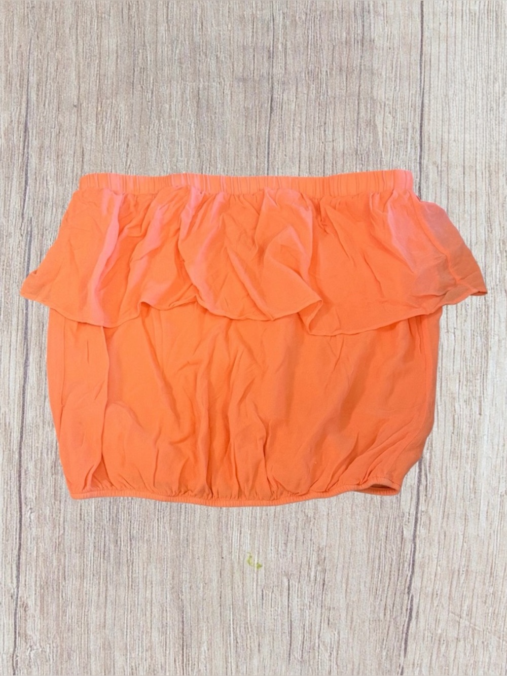 Young, Fabulous & Broke Coral Flouncy Ruffle Tiered Tube Top - Size Small